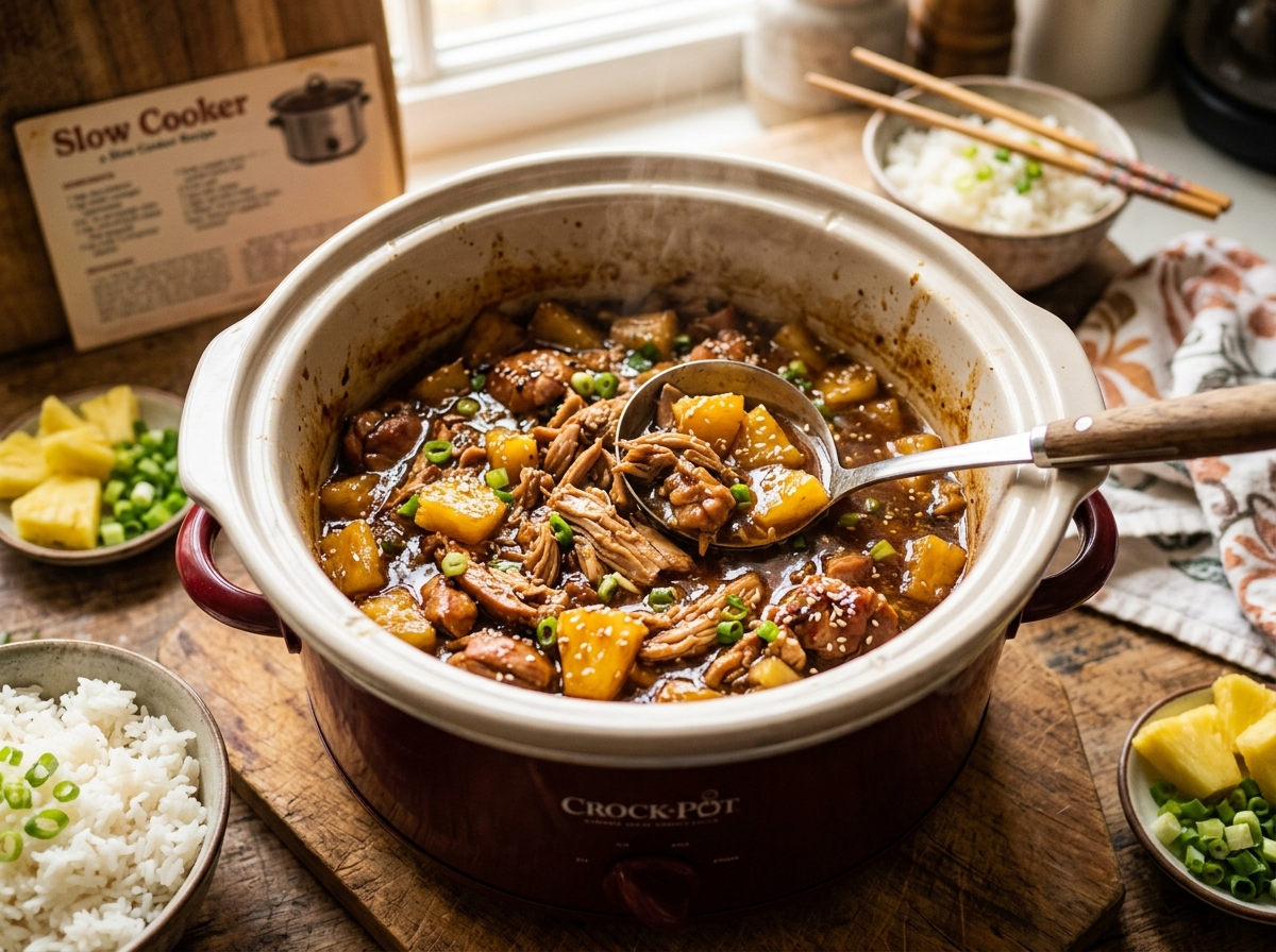 Delicious Sweet Hawaiian Crockpot Chicken
