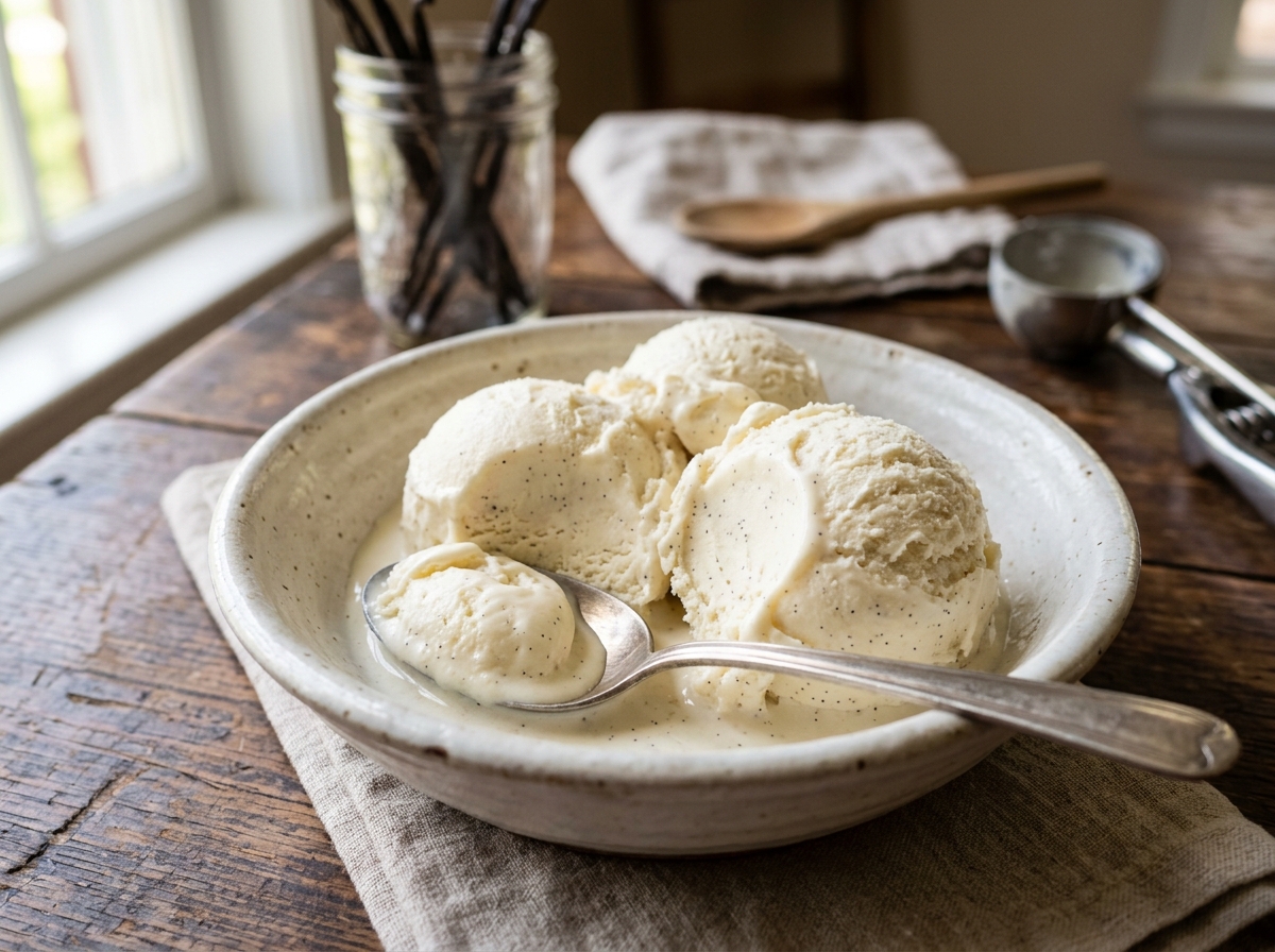 Homemade Vanilla Ice Cream