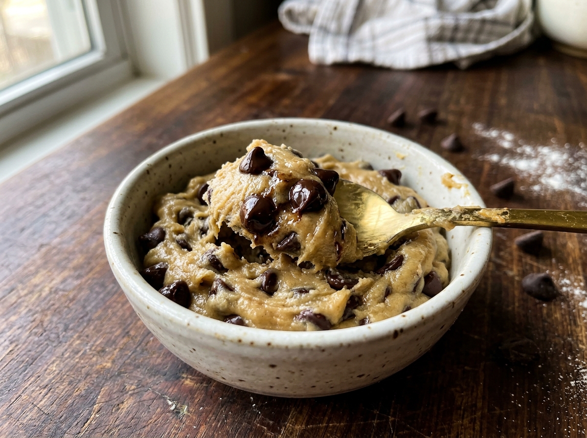 High-Protein Edible Chocolate Chip Cookie Dough
