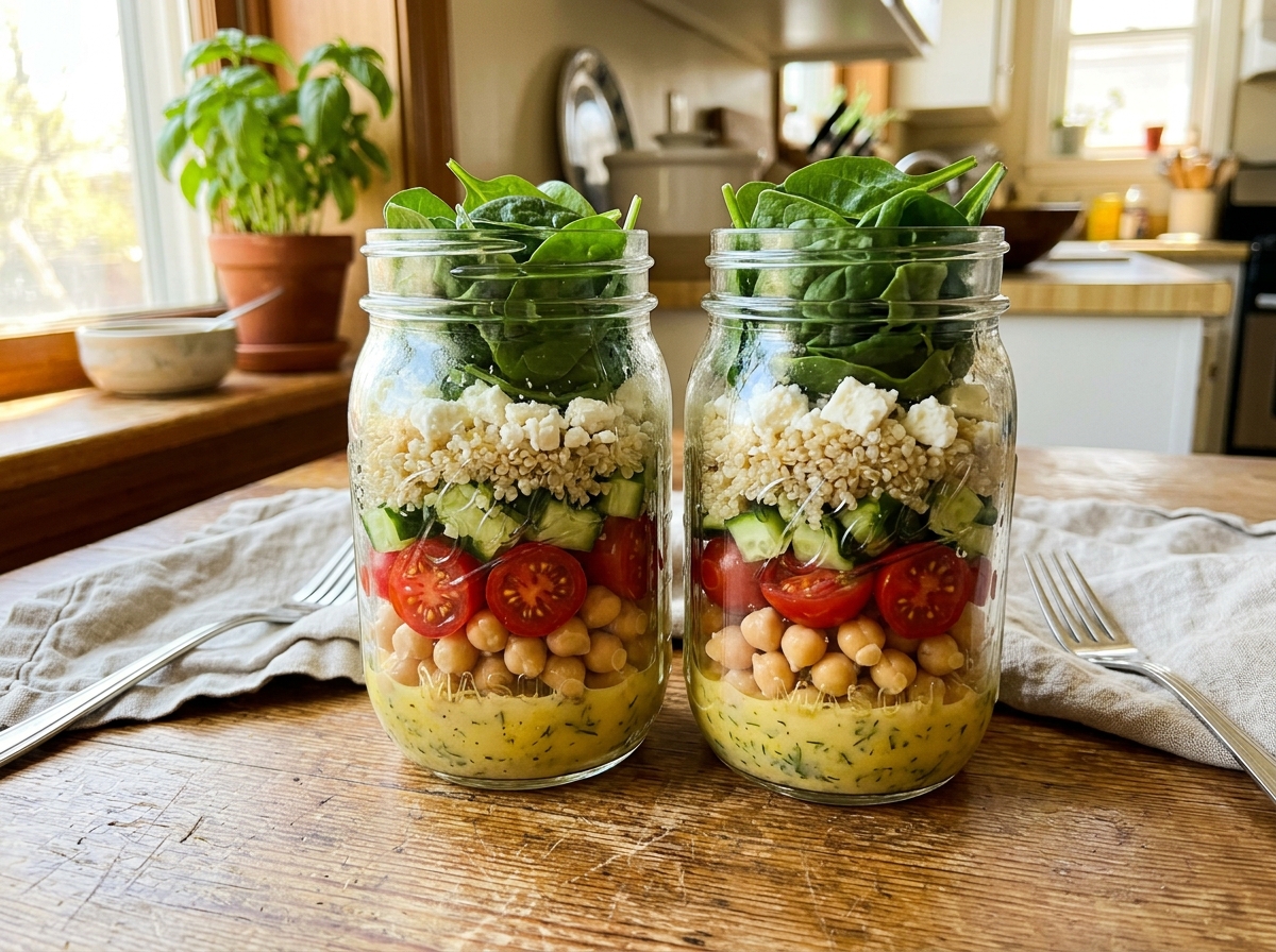 Weight-Loss Quinoa Mason Jar Salad