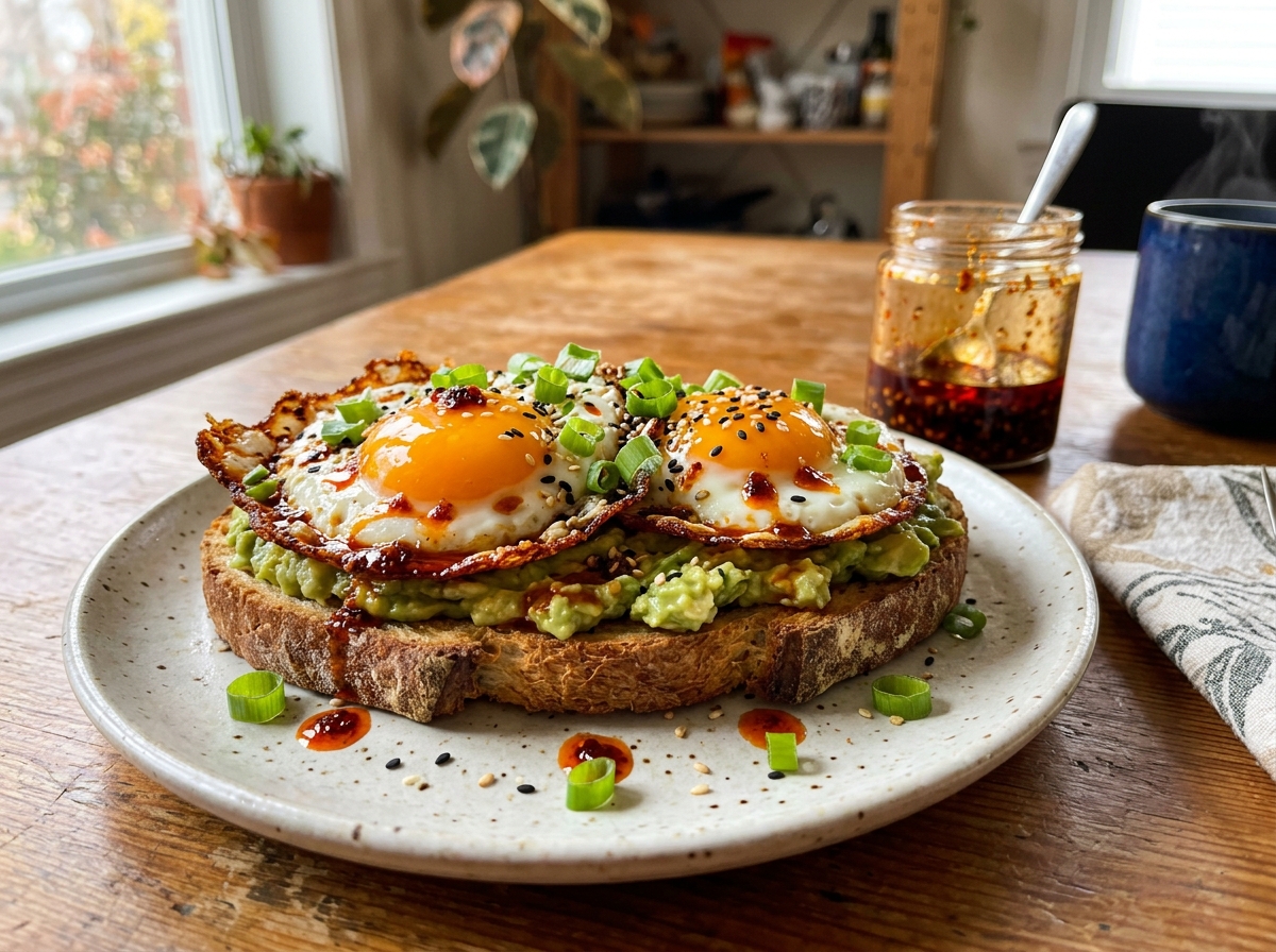 TikTok-Inspired Chili Oil Fried Eggs