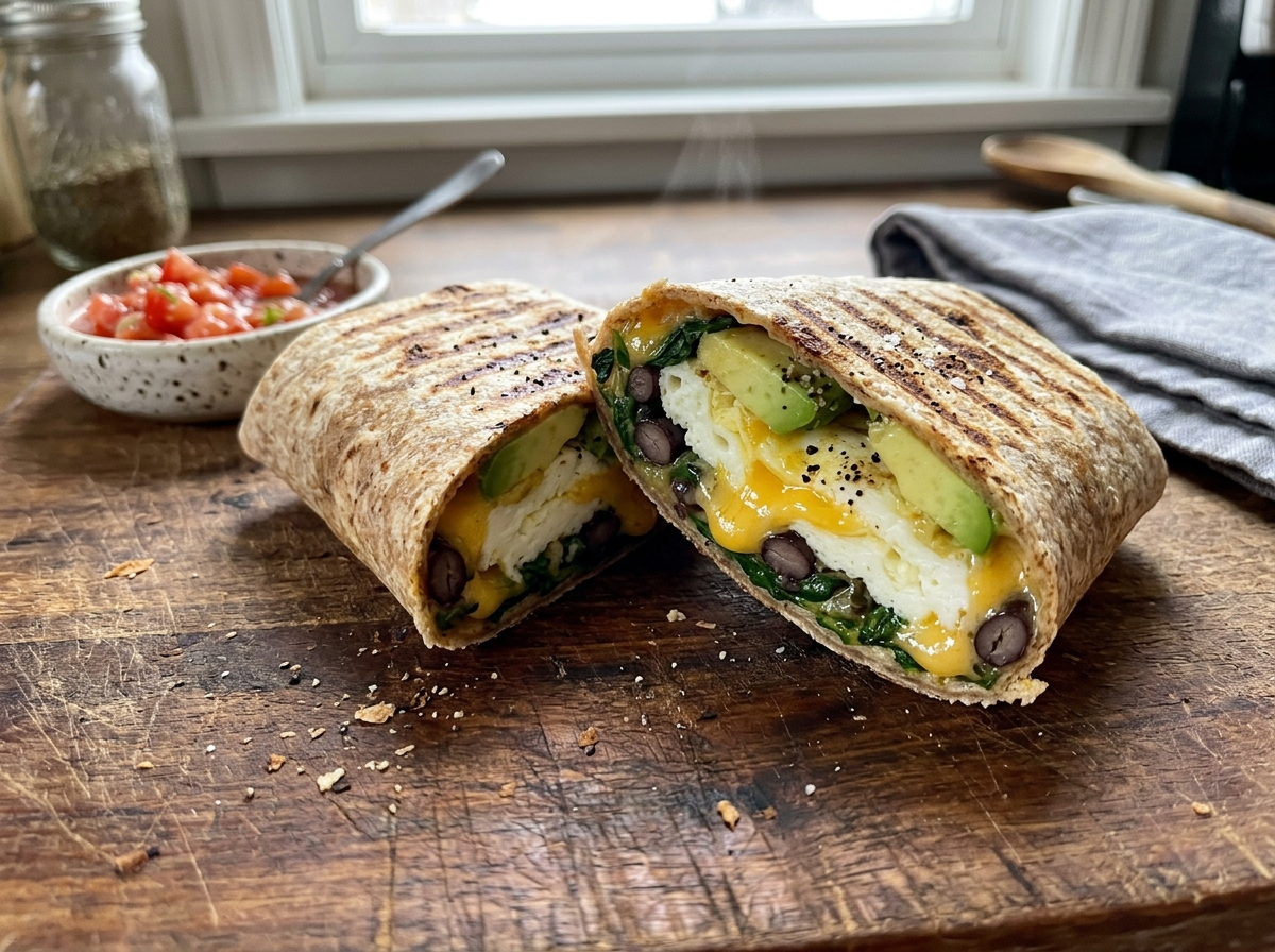 High-Protein Egg White Breakfast Wrap