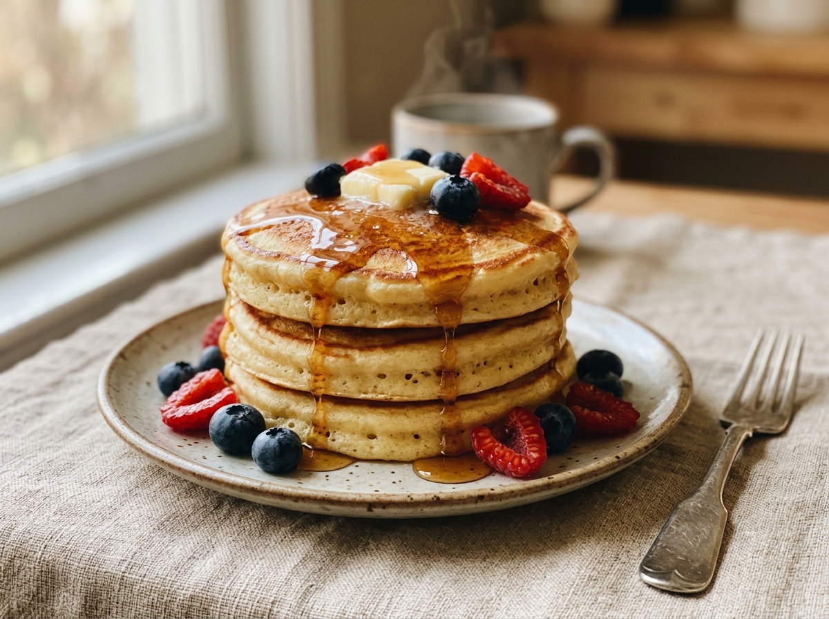 The Fluffiest High-Protein Pancakes