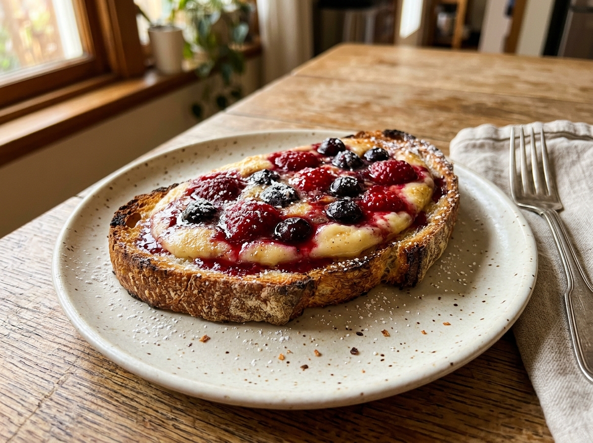 High-Protein Custard Toast